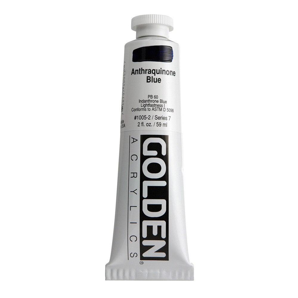 Golden Heavy Body Acrylic Tube 2oz Antique Blue